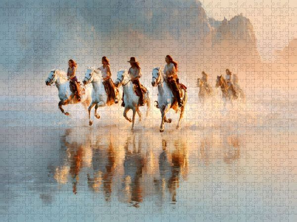 Produktbild: CALVENDO Puzzle Ein Motiv aus dem Kalender "Wild im Herz, weich in der Hand" | 1000 Teile Lege-Gr&ouml;&szlig;e 64x48cm Foto-Puzzle f&uuml;r gl&uuml;ckliche Stunden