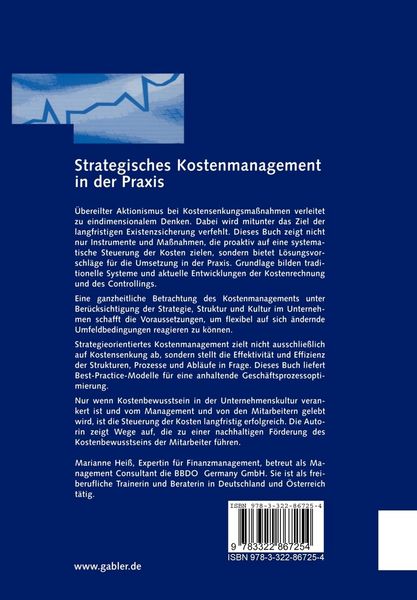 Produktbild: Strategisches Kostenmanagement in der Praxis