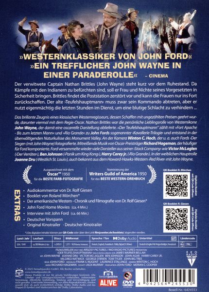 Produktbild: Der Teufelshauptmann (She Wore a Yellow Ribbon) (Filmjuwelen)