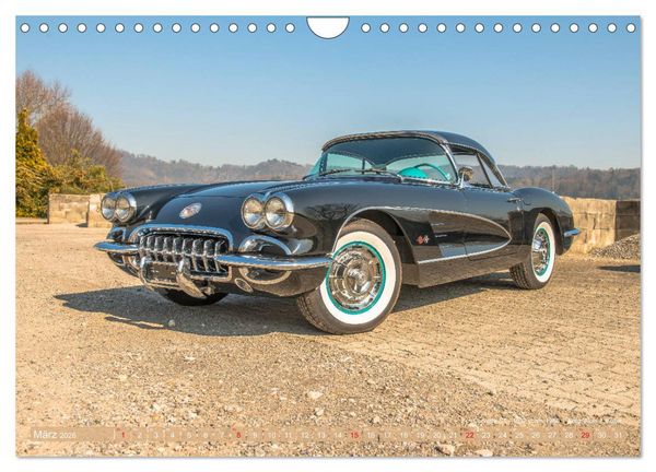 Produktbild: Corvette Oldtimer 2026 (Wandkalender 2026 DIN A4 quer), CALVENDO Monatskalender