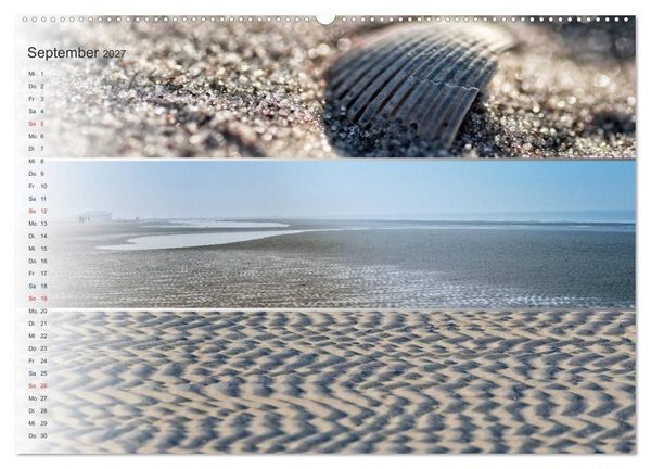 Produktbild: K&uuml;stenstreifen an der Nordsee (hochwertiger Premium Wandkalender 2027 DIN A2 quer), Kunstdruck in Hochglanz