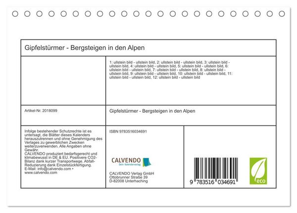 Produktbild: Gipfelst&uuml;rmer - Bergsteigen in den Alpen (Tischkalender 2026 DIN A5 quer), CALVENDO Monatskalender
