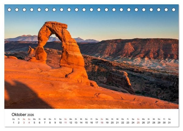 Produktbild: S&uuml;dwesten der USA - Atemberaubende Landschaften (Tischkalender 2026 DIN A5 quer), CALVENDO Monatskalender