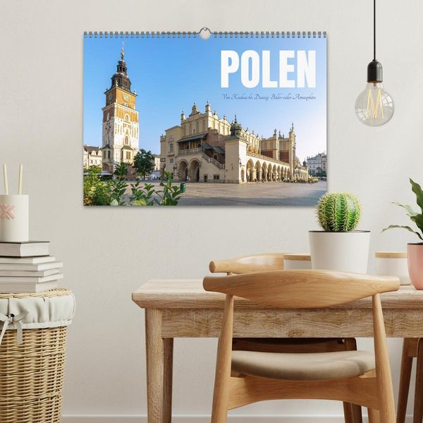 Produktbild: Polen. Von Krakau bis Danzig: Bilder voller Atmosph&auml;re (Wandkalender 2026 DIN A3 quer), CALVENDO Monatskalender