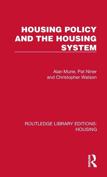 Produktbild: Housing Policy and the Housing System