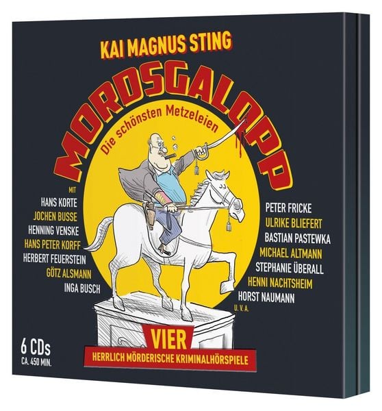 Produktbild: MORDSGALOPP - Vier herrlich m&ouml;rderische Krimi-H&ouml;rspiele