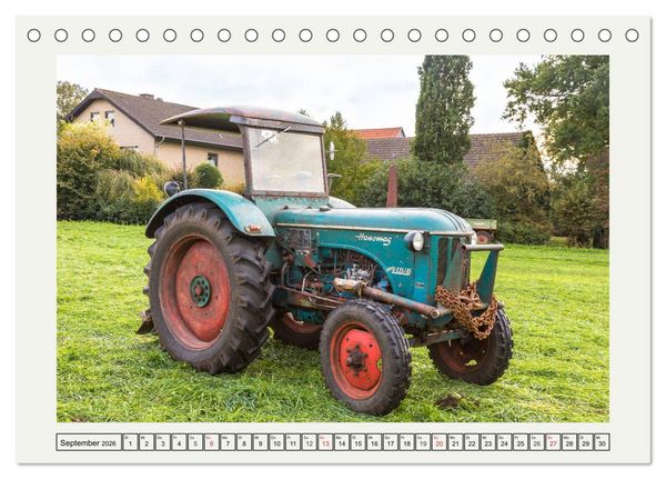 Produktbild: Alte Sch&auml;tzchen - Traktoren (Tischkalender 2026 DIN A5 quer), CALVENDO Monatskalender