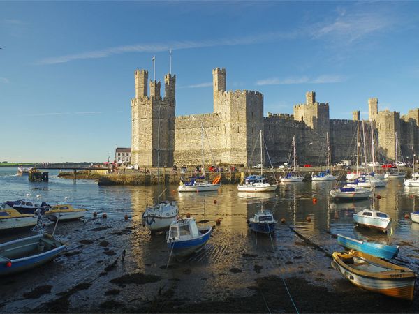 Produktbild: CALVENDO Puzzle Caernafon Castle in Wales | 1000 Teile Lege-Gr&ouml;&szlig;e 64x48cm Foto-Puzzle f&uuml;r gl&uuml;ckliche Stunden
