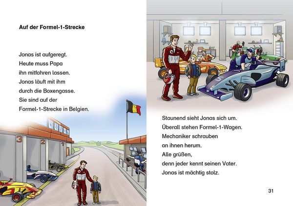 Produktbild: Lesel&ouml;wen 2. Klasse - Vollgas auf der Rennstrecke