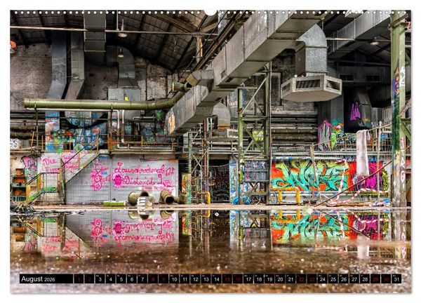 Produktbild: Lost Places Graffiti (hochwertiger Premium Wandkalender 2026 DIN A2 quer), Kunstdruck in Hochglanz