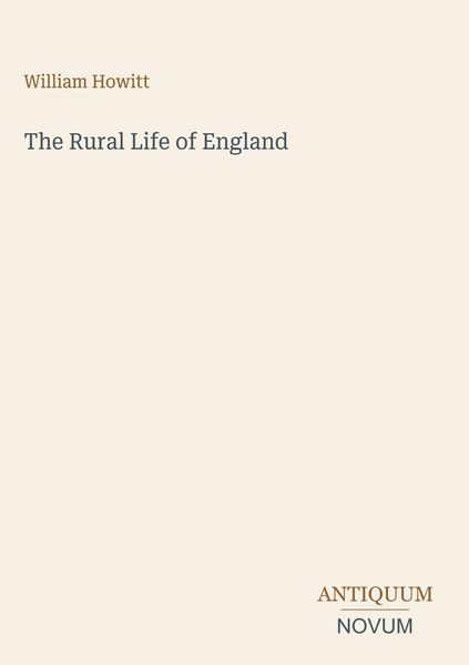 Produktbild: The Rural Life of England