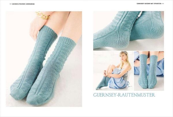 Socken stricken andersrum - Von der Spitze zum Bündchen. Die geniale Methode für passgenaues Stricken