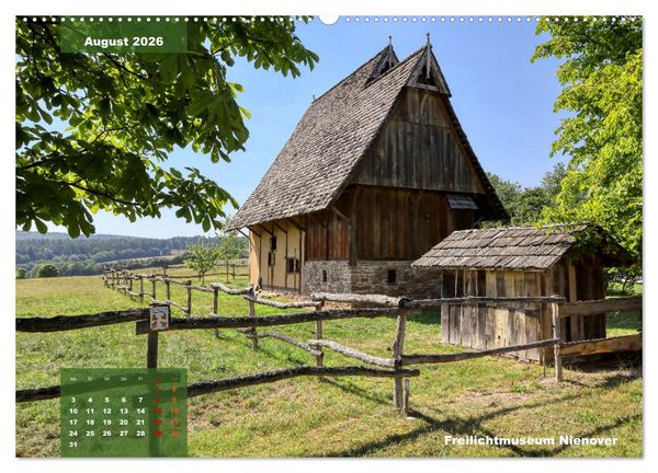 Produktbild: M&auml;rchenhaftes Weserbergland (hochwertiger Premium Wandkalender 2026 DIN A2 quer), Kunstdruck in Hochglanz