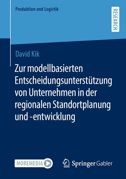 Produktbild: Zur modellbasierten Entscheidungsunterst&uuml;tzung von Unternehmen in der regionalen Standortplanung und -entwicklung