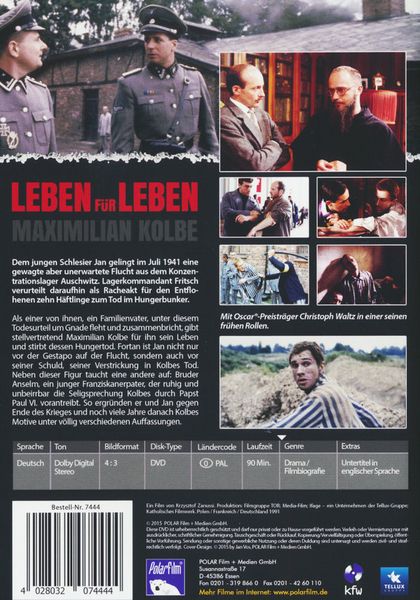Produktbild: Leben f&uuml;r Leben - Maximilian Kolbe