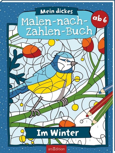 Produktbild: Mein dickes Malen-nach-Zahlen-Buch &ndash; Im Winter