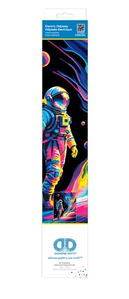 Produktbild: DIAMOND DOTZ - Diamond Painting Neon Astronaut Weltall