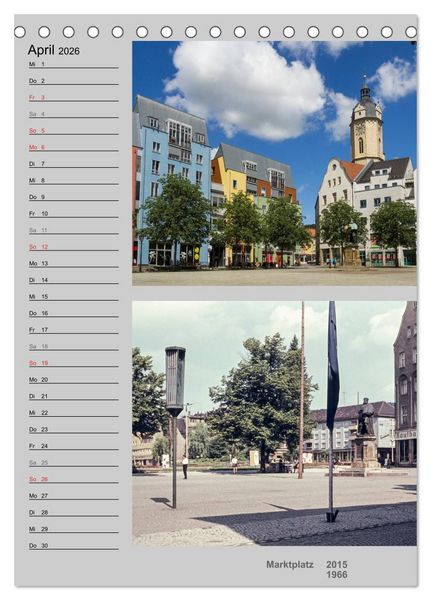 Produktbild: Jena im Wandel (Tischkalender 2026 DIN A5 hoch), CALVENDO Monatskalender