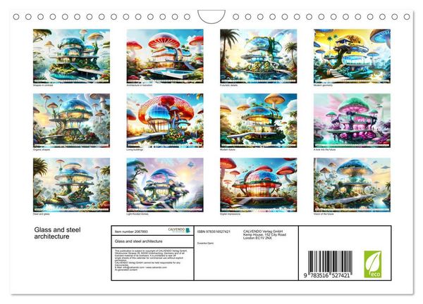 Produktbild: Glass and steel architecture (Wall Calendar 2026 DIN A4 landscape), CALVENDO 12 Month Wall Calendar