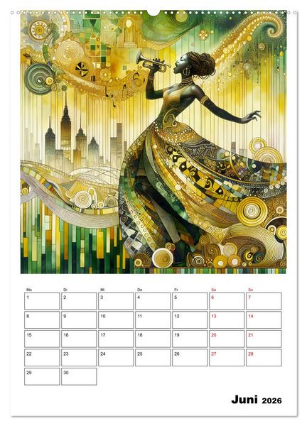 Produktbild: Taktvoll &ndash; Rhythmische Eleganz (Wandkalender 2026 DIN A2 hoch), CALVENDO Monatskalender