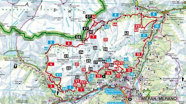 Produktbild: ROTHER Wanderf&uuml;hrer Meraner H&ouml;henweg