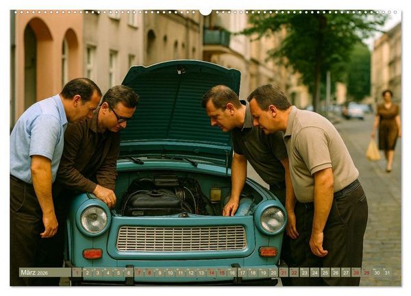 Produktbild: Alltagsgeschichten mit Trabant (hochwertiger Premium Wandkalender 2026 DIN A2 quer), Kunstdruck in Hochglanz
