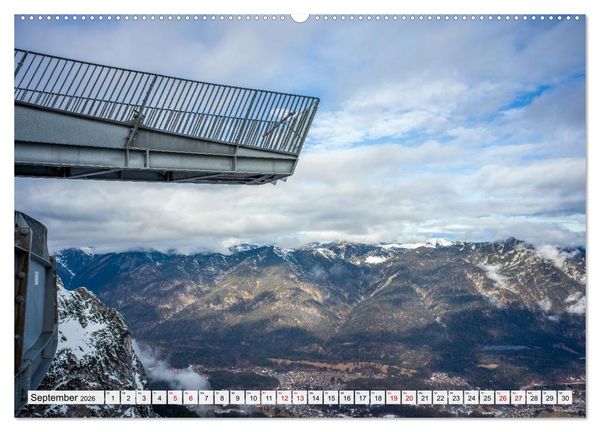 Produktbild: Garmisch-Partenkirchen mit Zugspitze und Eibsee (Wandkalender 2026 DIN A2 quer), CALVENDO Monatskalender