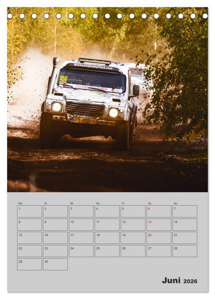 Produktbild: RALLYE RAID - Saison Planer (Tischkalender 2026 DIN A5 hoch), CALVENDO Monatskalender