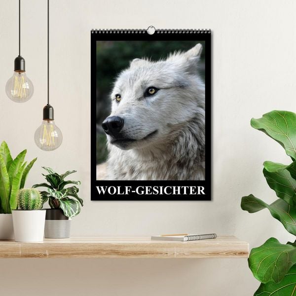 Produktbild: Wolf-Gesichter (Wandkalender 2026 DIN A3 hoch), CALVENDO Monatskalender