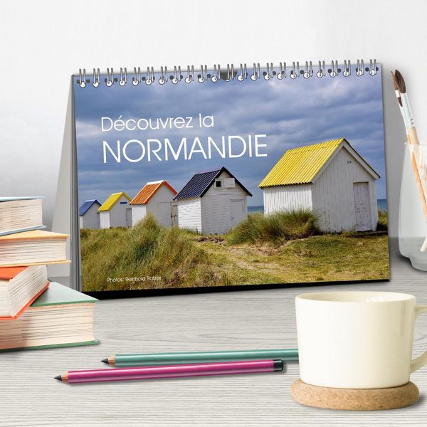 Produktbild: D&eacute;couvrez la Normandie (Calendrier de bureau 2026 DIN A5 vertical), CALVENDO calendrier mensuel