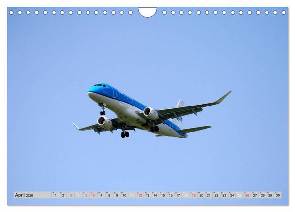 Produktbild: Flugzeuge - Starts und Landeanfl&uuml;ge (Wandkalender 2026 DIN A4 quer), CALVENDO Monatskalender