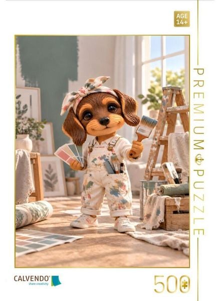 CALVENDO Puzzle Motte als Malerin und Farbtechnikerin | 500 Teile Lege-Größe 48 × 36 cm Foto-Puzzle für Erwachsene