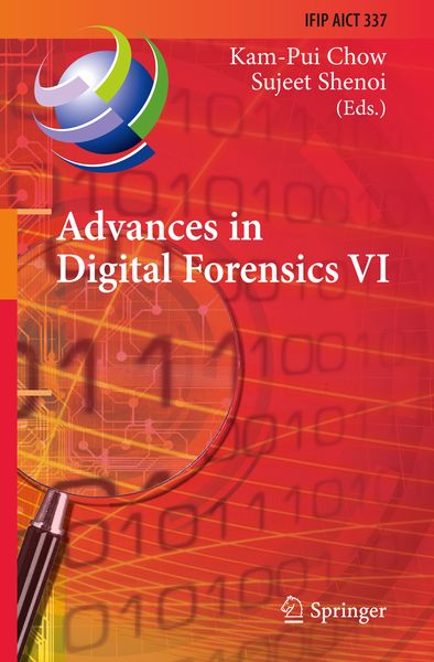 Produktbild: Advances in Digital Forensics VI