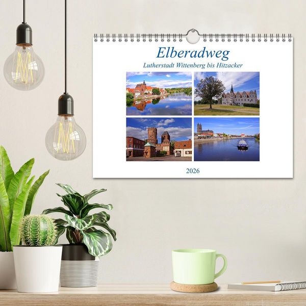 Produktbild: Elberadweg von Lutherstadt Wittenberg bis Hitzacker (Wandkalender 2026 DIN A4 quer), CALVENDO Monatskalender
