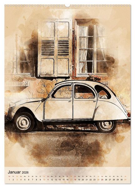 Produktbild: Die Ente - Automobil Legende (Wandkalender 2026 DIN A2 hoch), CALVENDO Monatskalender