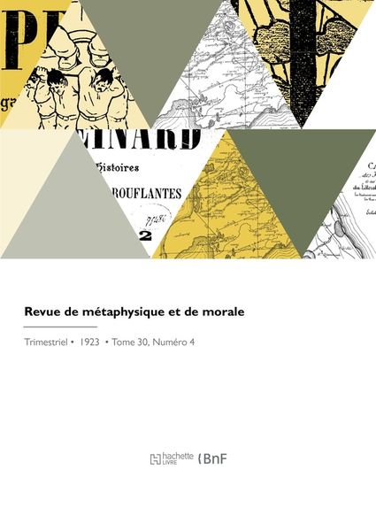 Produktbild: Revue de metaphysique et de morale