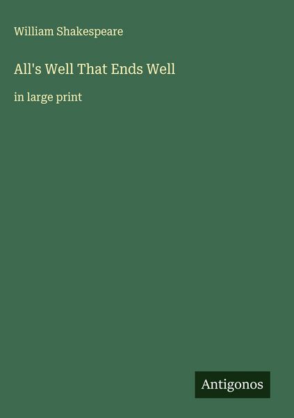 Produktbild: All's Well That Ends Well