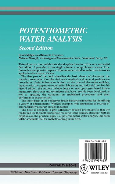 Produktbild: Potentiometric Water Analysis 2e