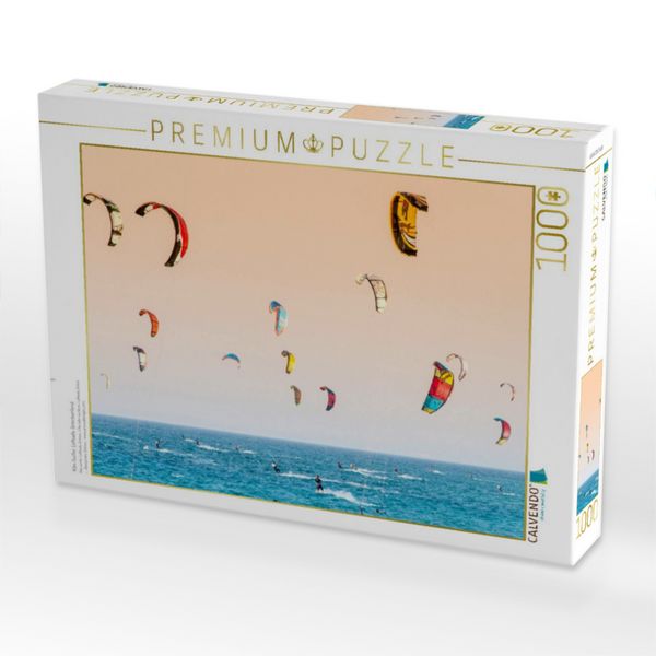 Produktbild: CALVENDO Puzzle Kite-Surfer. Lefkada, Griechenland. | 1000 Teile Lege-Gr&ouml;&szlig;e 64x48cm Foto-Puzzle f&uuml;r gl&uuml;ckliche Stunden