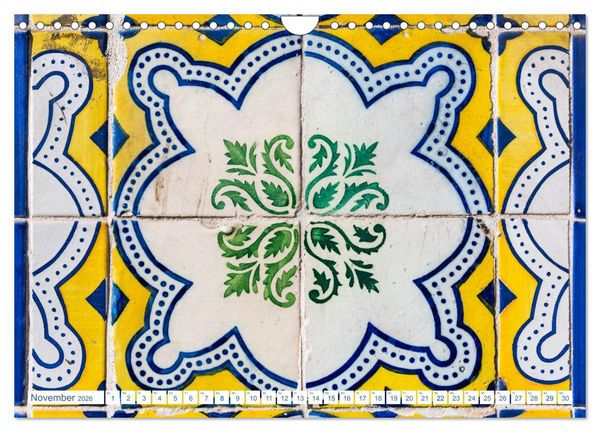 Produktbild: Fliesen von Lissabon (Wandkalender 2026 DIN A4 quer), CALVENDO Monatskalender