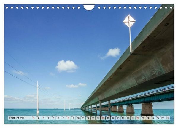 Produktbild: FLORIDA KEYS UND KEY WEST Malerische Reiseroute (Wandkalender 2026 DIN A4 quer), CALVENDO Monatskalender