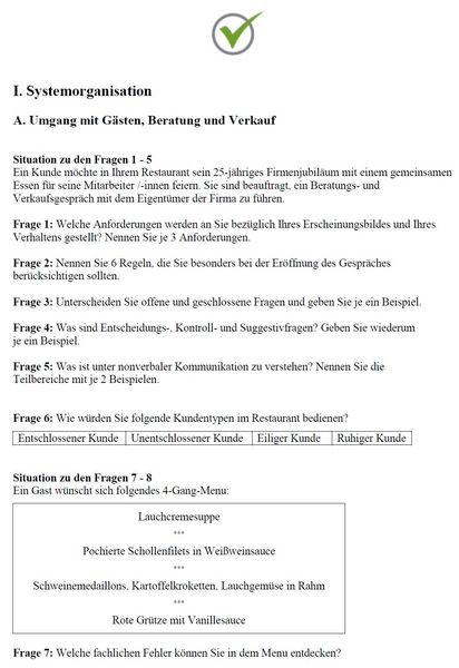 Produktbild: Top-Pr&uuml;fung Fachmann / Fachfrau f&uuml;r Systemgastronomie - 370 Aufgaben f&uuml;r die Abschlusspr&uuml;fung