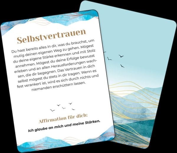 Produktbild: Affirmationskarten: Segensw&uuml;nsche f&uuml;r deinen Weg
