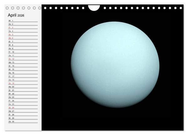 Produktbild: Sonne, Monde und Planeten (Wandkalender 2026 DIN A4 quer), CALVENDO Monatskalender