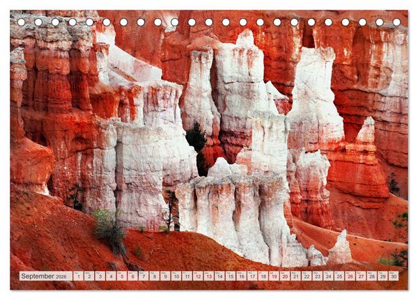 Produktbild: Bryce Canyon, Sunrise and Sunset points (Desk Calendar 2026 DIN A5 landscape), CALVENDO 12 Month DeskCalendar