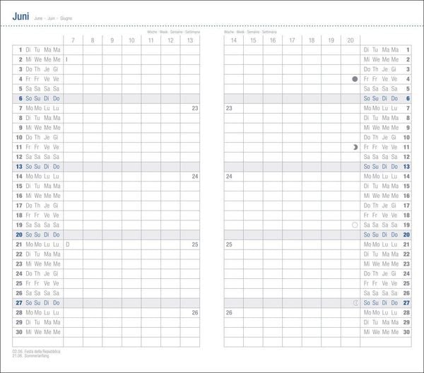 Produktbild: Leporello, schwarz Kalender 2027