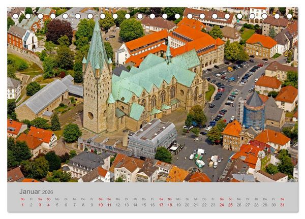 Produktbild: Paderborn Domstadt am Eggegebirge (Tischkalender 2026 DIN A5 quer), CALVENDO Monatskalender