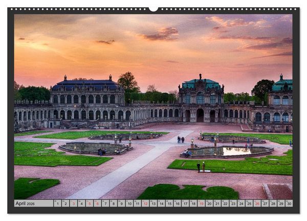 Produktbild: Burgen und Schl&ouml;sser um Dresden (Wandkalender 2026 DIN A2 quer), CALVENDO Monatskalender