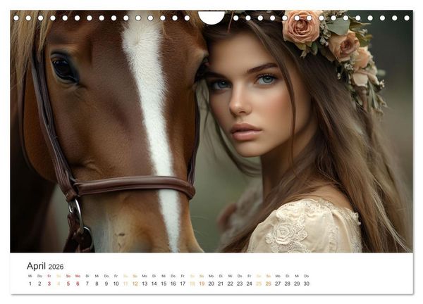 Produktbild: Magische Tierliebe (Wandkalender 2026 DIN A4 quer), CALVENDO Monatskalender