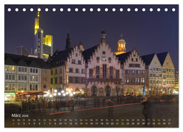 Produktbild: Faszinierendes Frankfurt - Impressionen aus der Mainmetropole (Tischkalender 2026 DIN A5 quer), CALVENDO Monatskalender